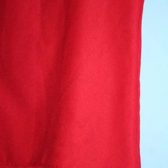 SHEIN Red High Neck Key-Hole Neckline Flutter Sleeves XS - Picture 12 of 13